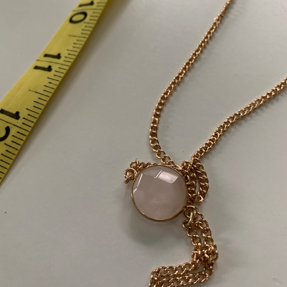 Pale Pink Stone Necklace - Picture 2 of 2